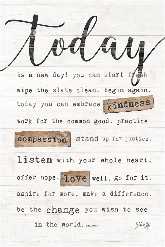 Today Is art print by Marla Rae for $57.95 CAD