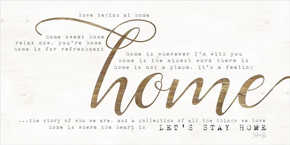 Lets Stay Home art print by Marla Rae for $57.95 CAD