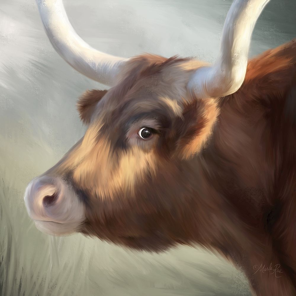 Phoenix Longhorn art print by Marla Rae for $57.95 CAD