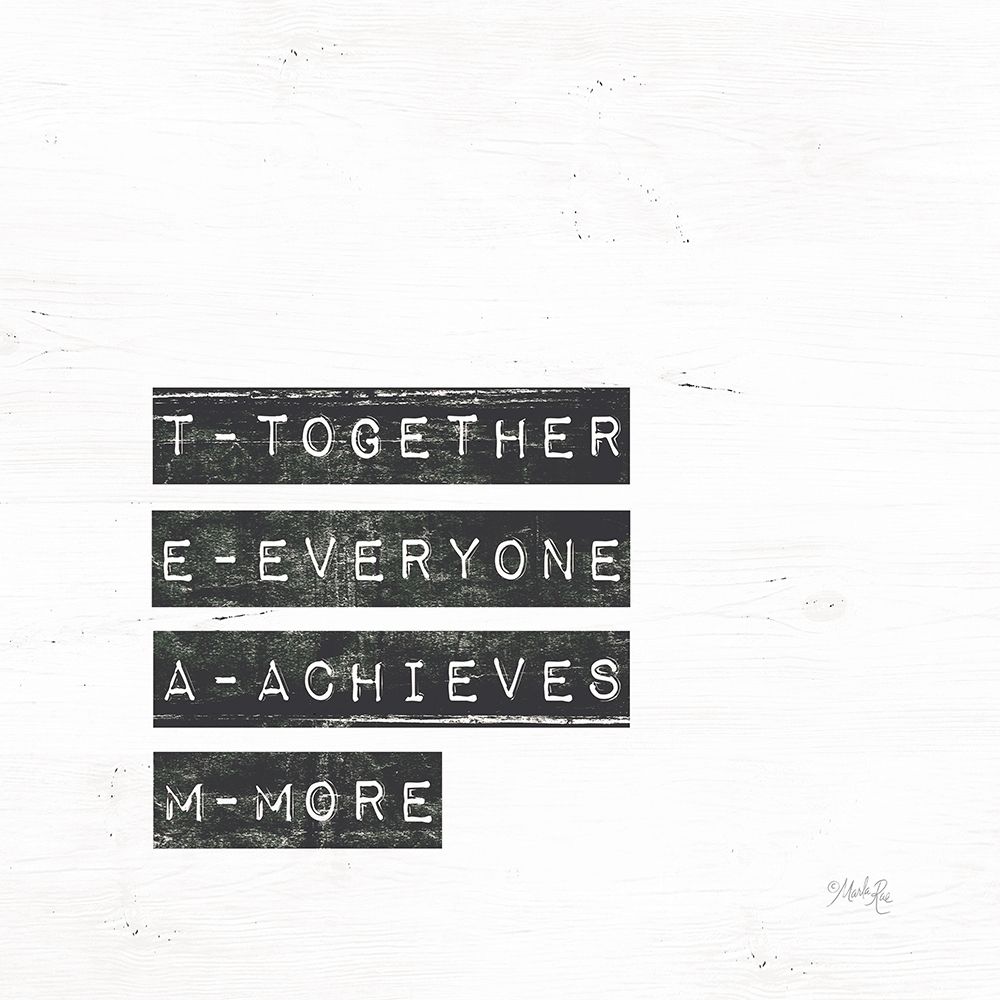 TEAM art print by Marla Rae for $57.95 CAD