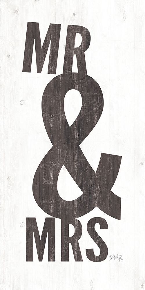 Mr and Mrs I art print by Marla Rae for $57.95 CAD