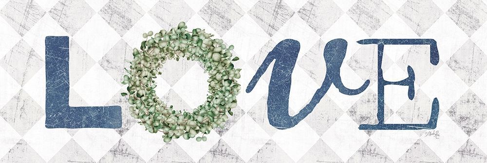 Love with Eucalyptus Wreath I art print by Marla Rae for $57.95 CAD