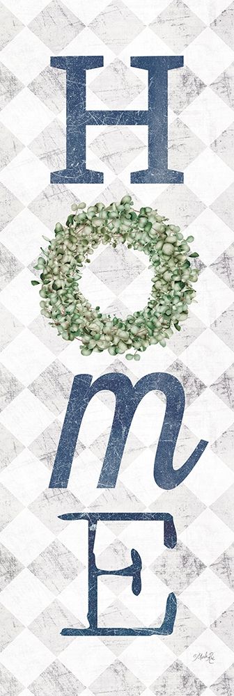 Home with Eucalyptus Wreath II art print by Marla Rae for $57.95 CAD
