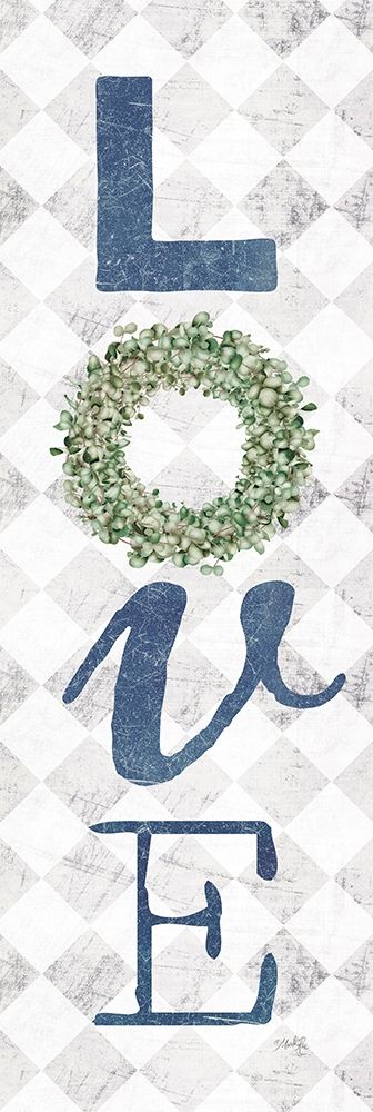 Love with Eucalyptus Wreath II art print by Marla Rae for $57.95 CAD