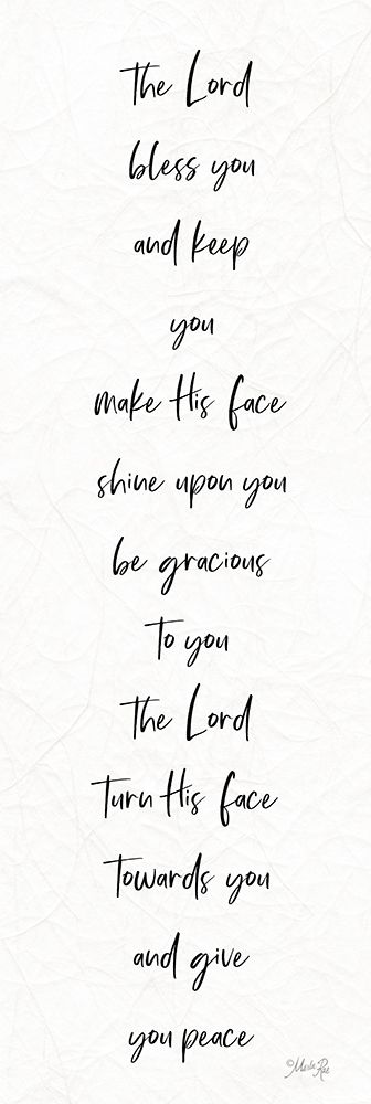The Lord Bless You art print by Marla Rae for $57.95 CAD