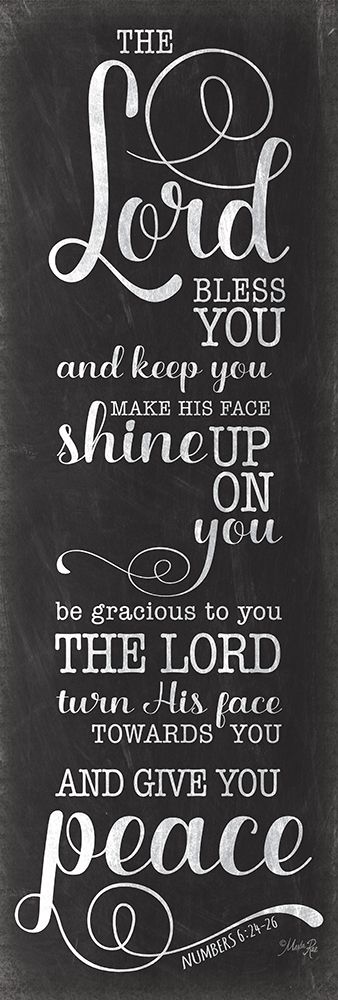 May the Lord Bless You (black) art print by Marla Rae for $57.95 CAD
