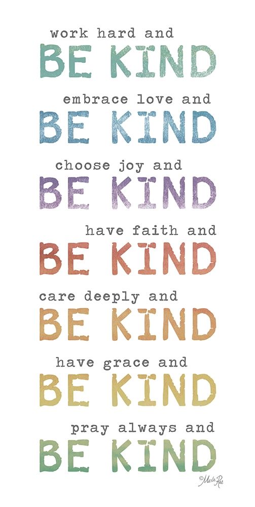 Be Kind Sentiments art print by Marla Rae for $57.95 CAD