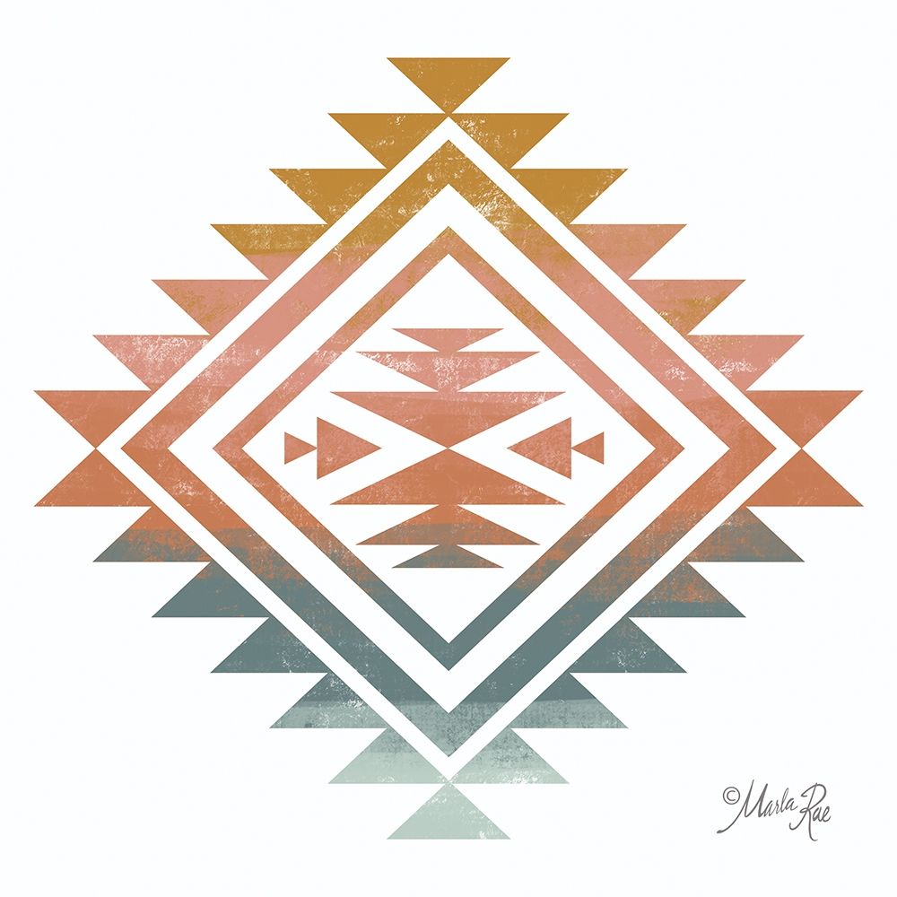 Tranquil Tribal Print 3 art print by Marla Rae for $57.95 CAD