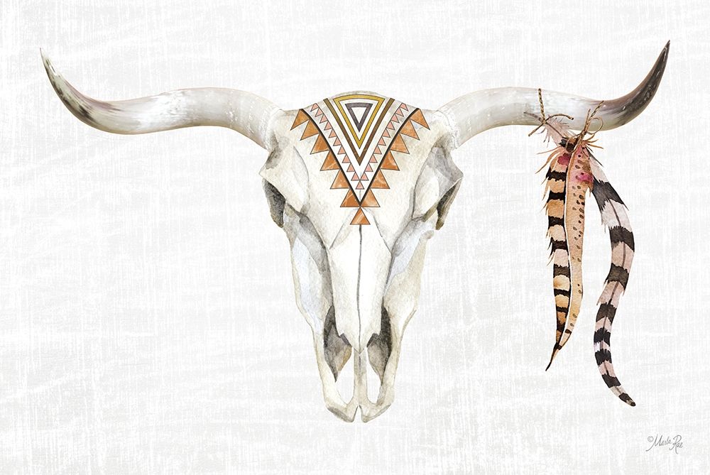 Tribal Skull I art print by Marla Rae for $57.95 CAD