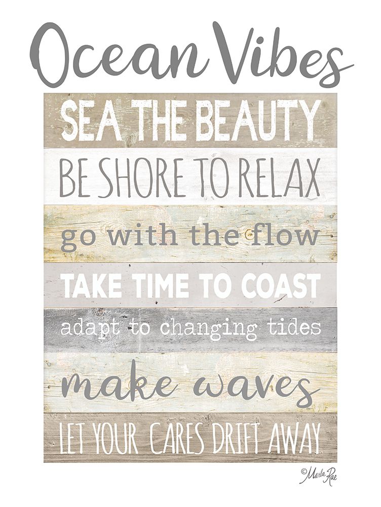 Ocean Vibes art print by Marla Rae for $57.95 CAD