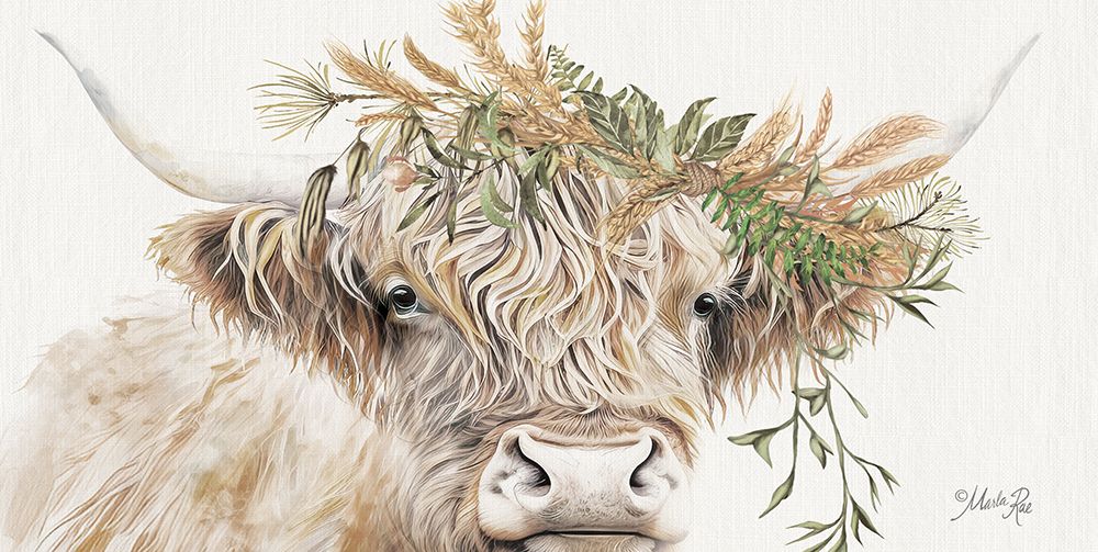 Wheat Crown Highland art print by Marla Rae for $57.95 CAD