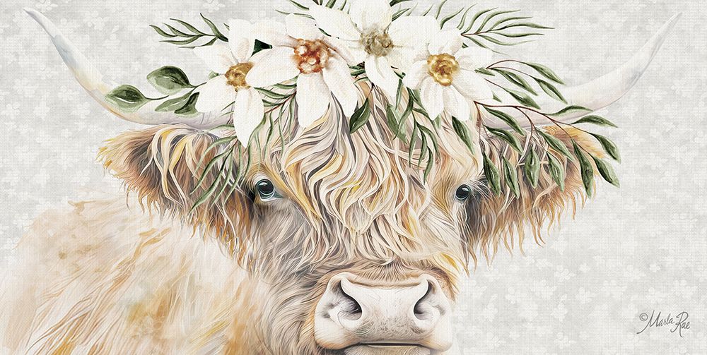 Floral Crown Highland II art print by Marla Rae for $57.95 CAD