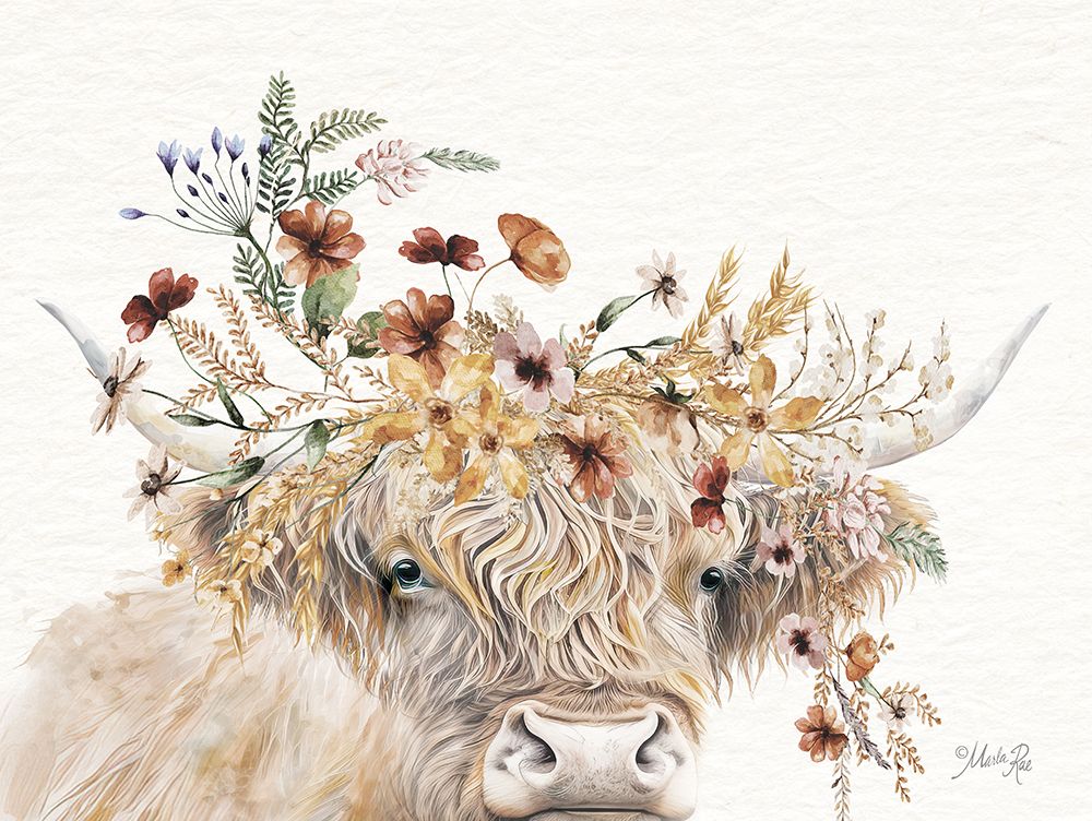 Wildflower Highland art print by Marla Rae for $57.95 CAD