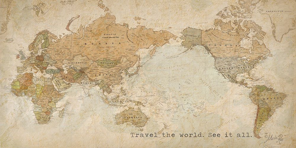 Travel the World.  See it All. art print by Marla Rae for $57.95 CAD