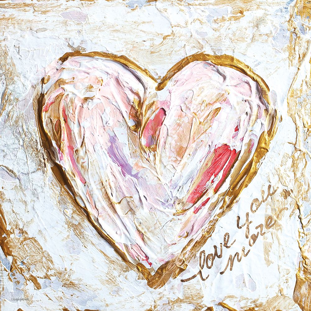 Love You More Heart II art print by Mackenzie Kissell for $57.95 CAD