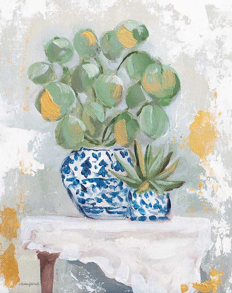 Chinoiserie Potted Plants art print by Mackenzie Kissell for $57.95 CAD