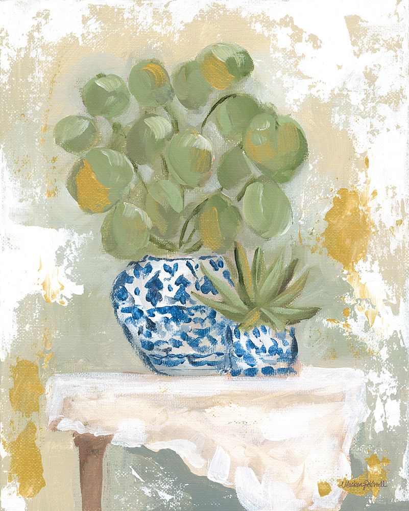 Chinoiserie Potted Plants art print by Mackenzie Kissell for $57.95 CAD
