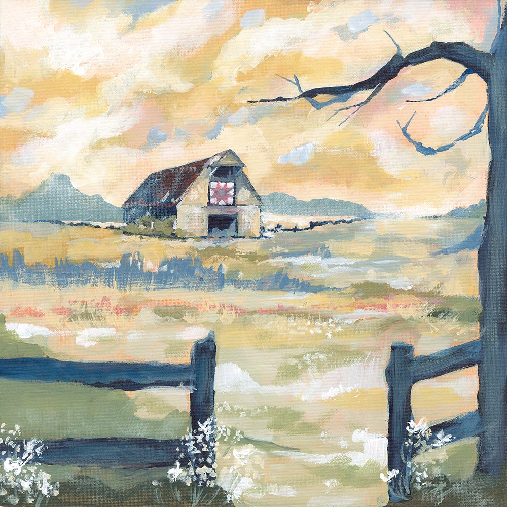 Sunset Barn art print by Mackenzie Kissell for $57.95 CAD
