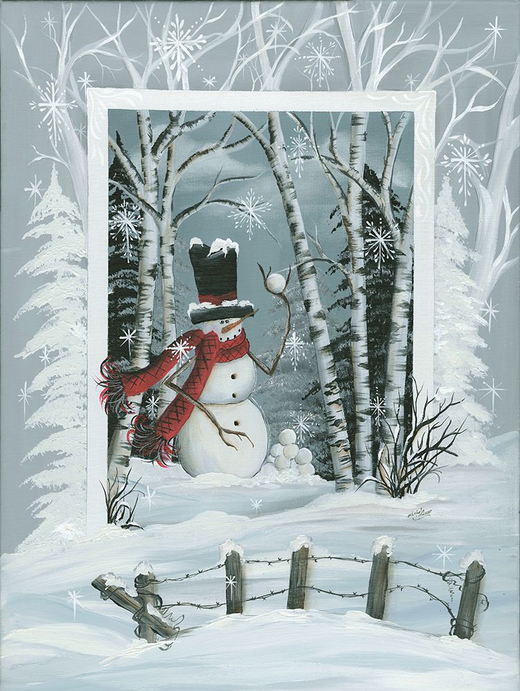 Snowball Fight art print by Michele Musser for $57.95 CAD
