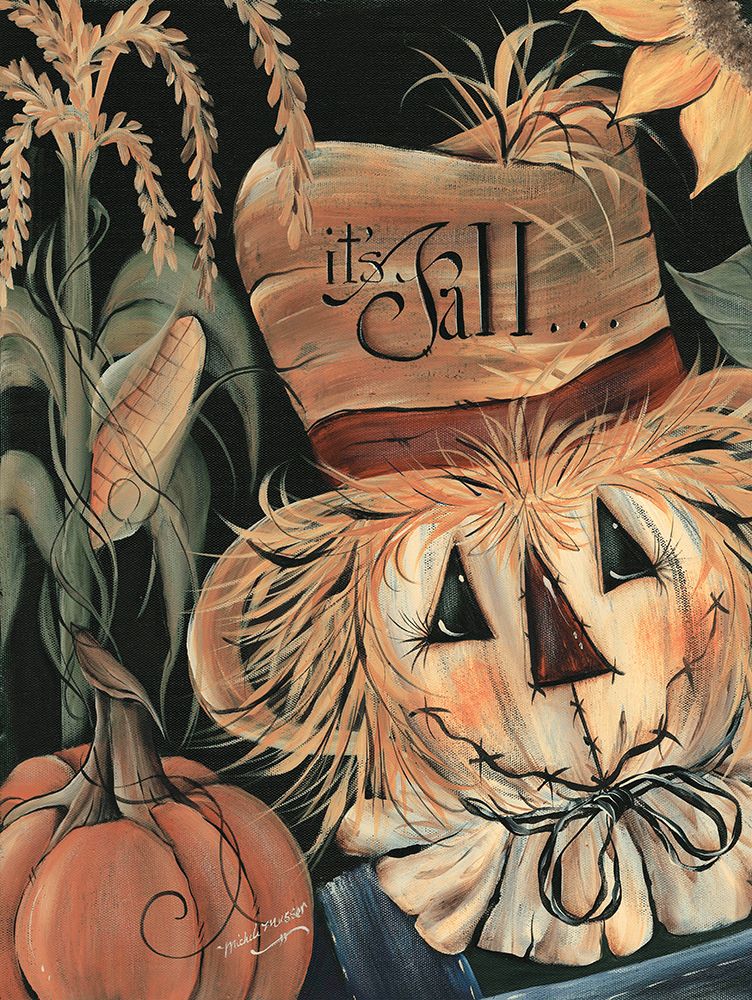 Its Fall Scarecrow art print by Michele Musser for $57.95 CAD