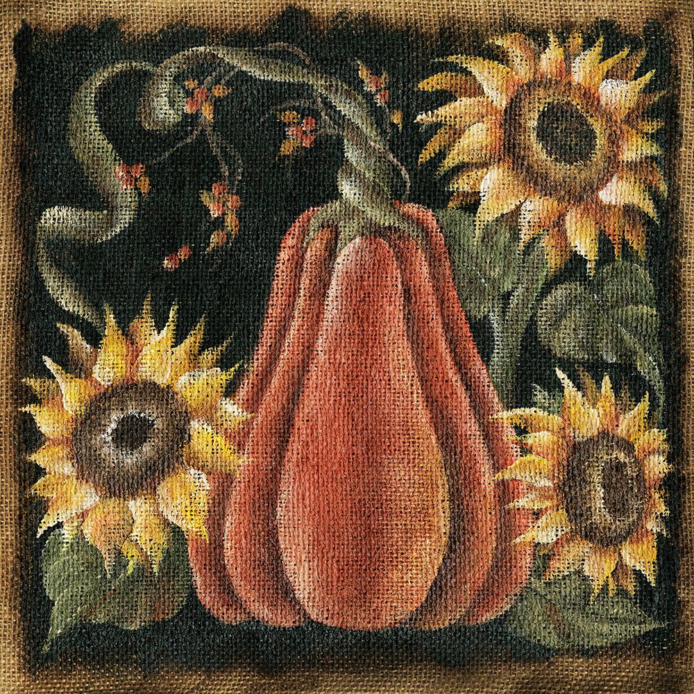 Sunflower Pumpkin art print by Michele Musser for $57.95 CAD