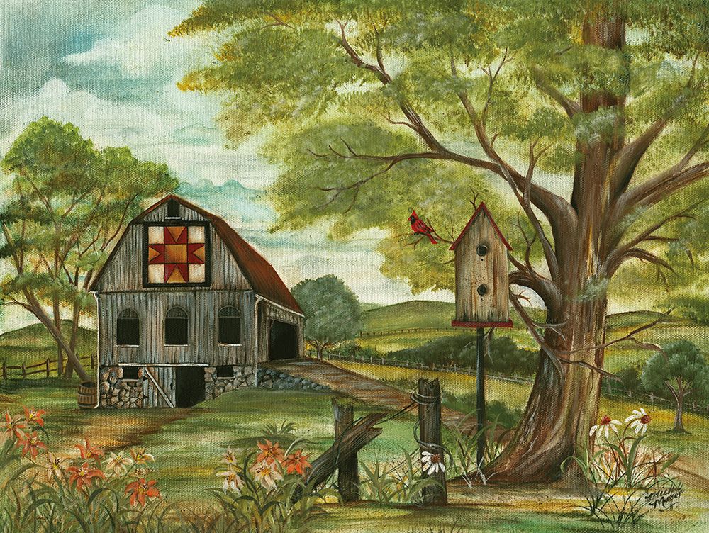 North Star Barn Quilt art print by Michele Musser for $57.95 CAD