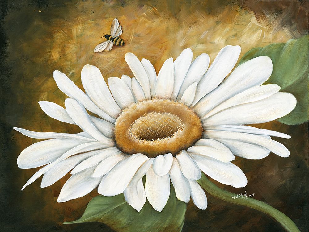 Bee Daisy art print by Michele Musser for $57.95 CAD