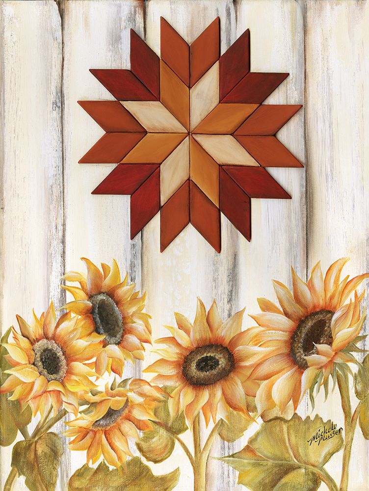 Starburst Sunflowers art print by Michele Musser for $57.95 CAD