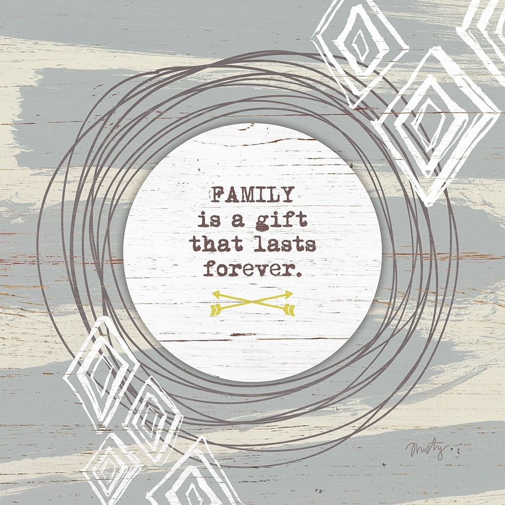 Family is a Gift art print by Misty Michelle for $57.95 CAD
