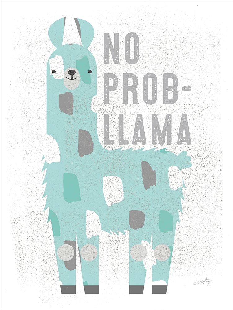 No Prob Llama art print by Misty Michelle for $57.95 CAD
