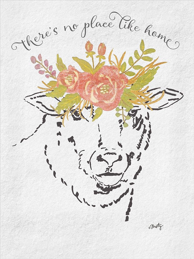 Theres No Place Like Home Lamb art print by Misty Michelle for $57.95 CAD