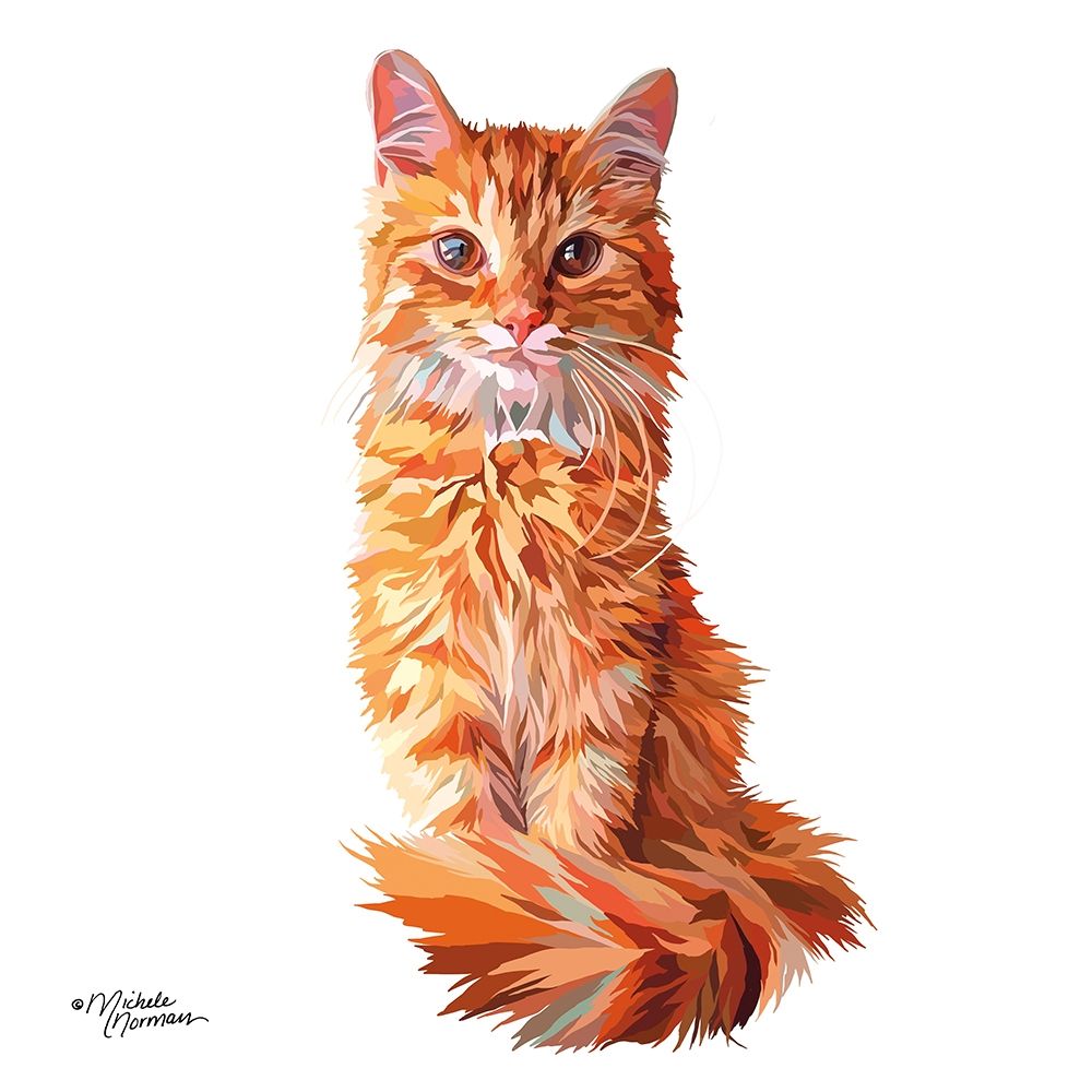 Cat art print by Michele Norman for $57.95 CAD