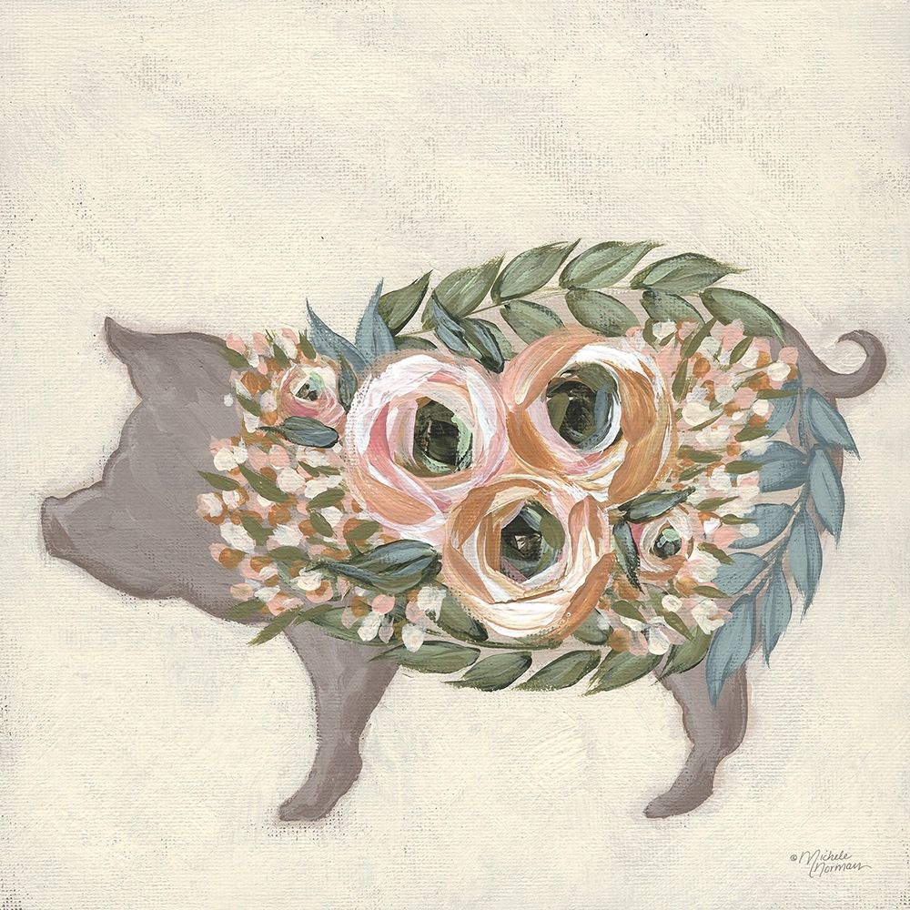 Alice the Pig art print by Michele Norman for $57.95 CAD
