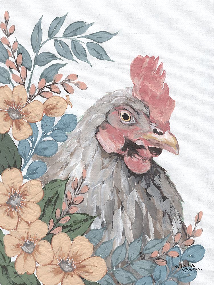Hen in the Garden art print by Michele Norman for $57.95 CAD