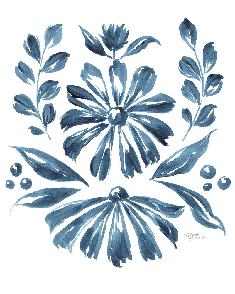 Blue Daisy #1 art print by Michele Norman for $57.95 CAD