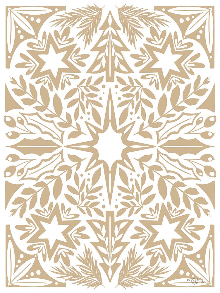 Scandinavian Winter Gold art print by Michele Norman for $57.95 CAD