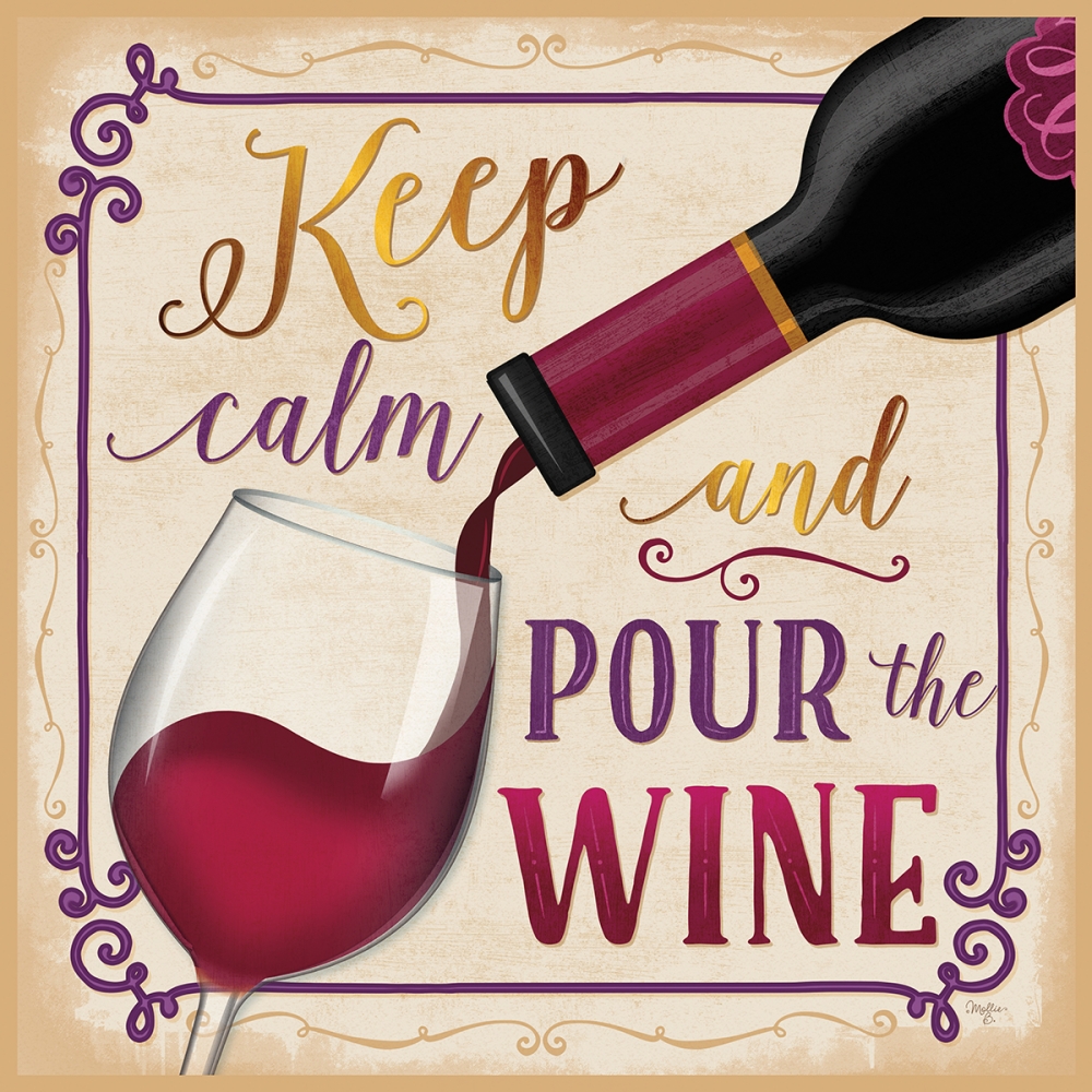 Pour the Wine art print by Mollie B. for $57.95 CAD