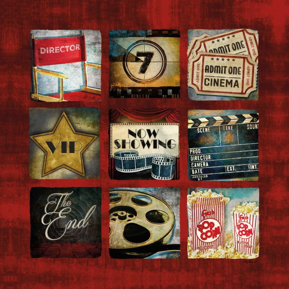 Movie Collage art print by Mollie B. for $57.95 CAD