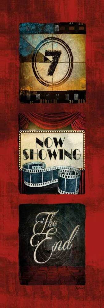 Now Showing Movie Tryptic art print by Mollie B. for $57.95 CAD