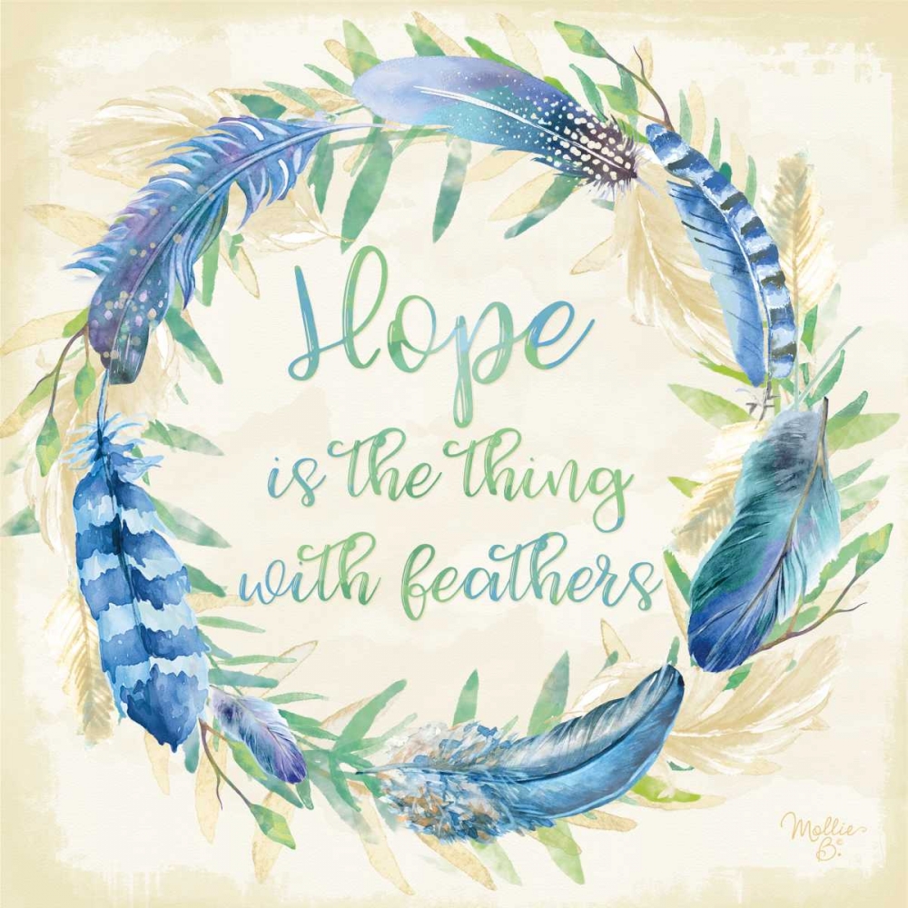Hope is the Thing with Feathers art print by Mollie B. for $57.95 CAD