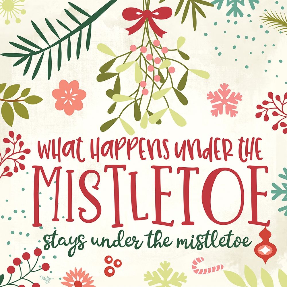What Happens Under the Mistletoe art print by Mollie B. for $57.95 CAD