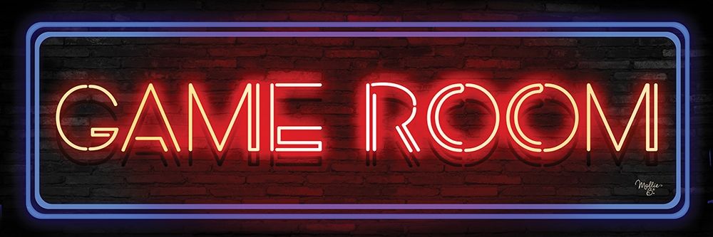 Game Room Neon Sign art print by Mollie B. for $57.95 CAD
