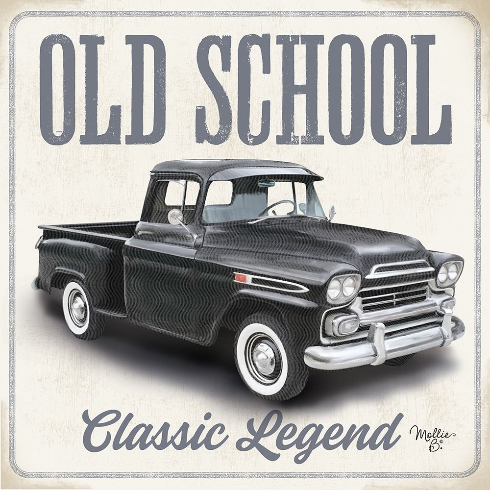 Old School Vintage Trucks II art print by Mollie B. for $57.95 CAD