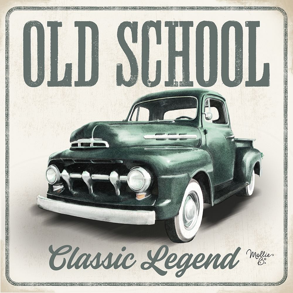 Old School Vintage Trucks III art print by Mollie B. for $57.95 CAD