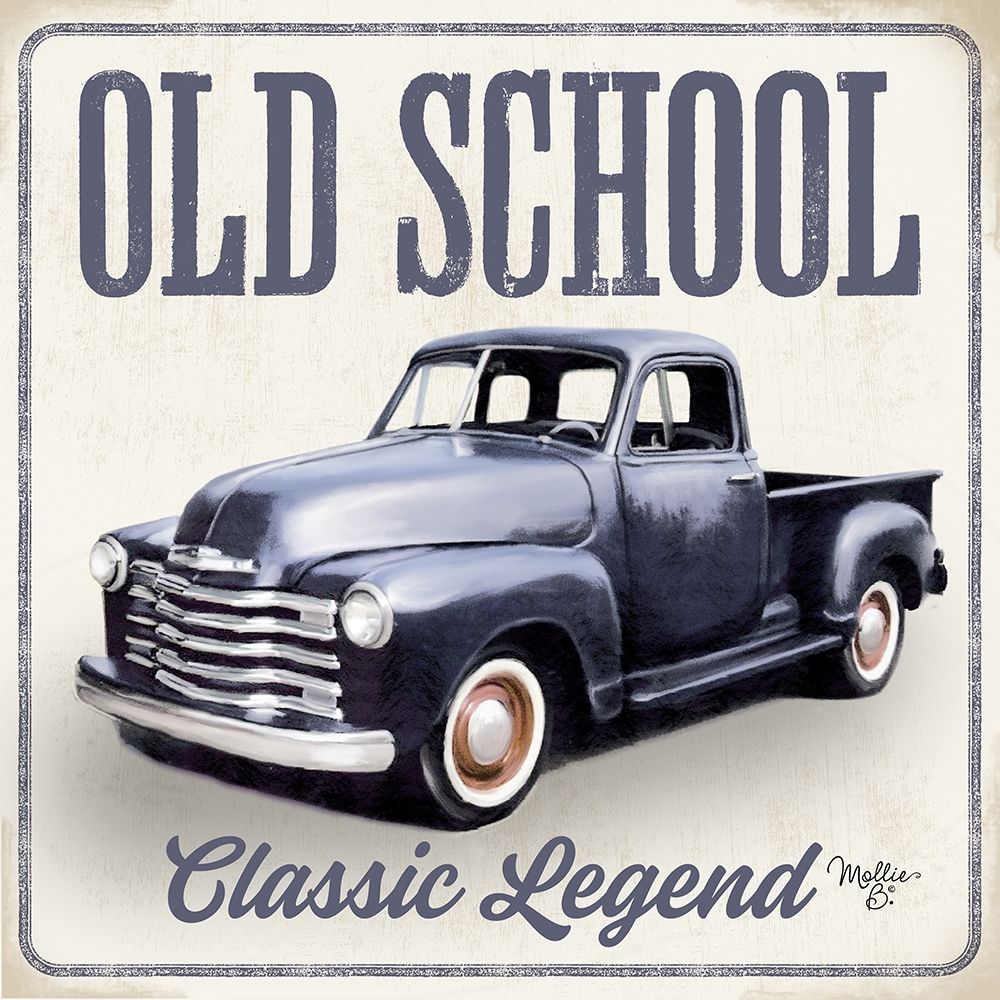 Old School Vintage Trucks IV art print by Mollie B. for $57.95 CAD