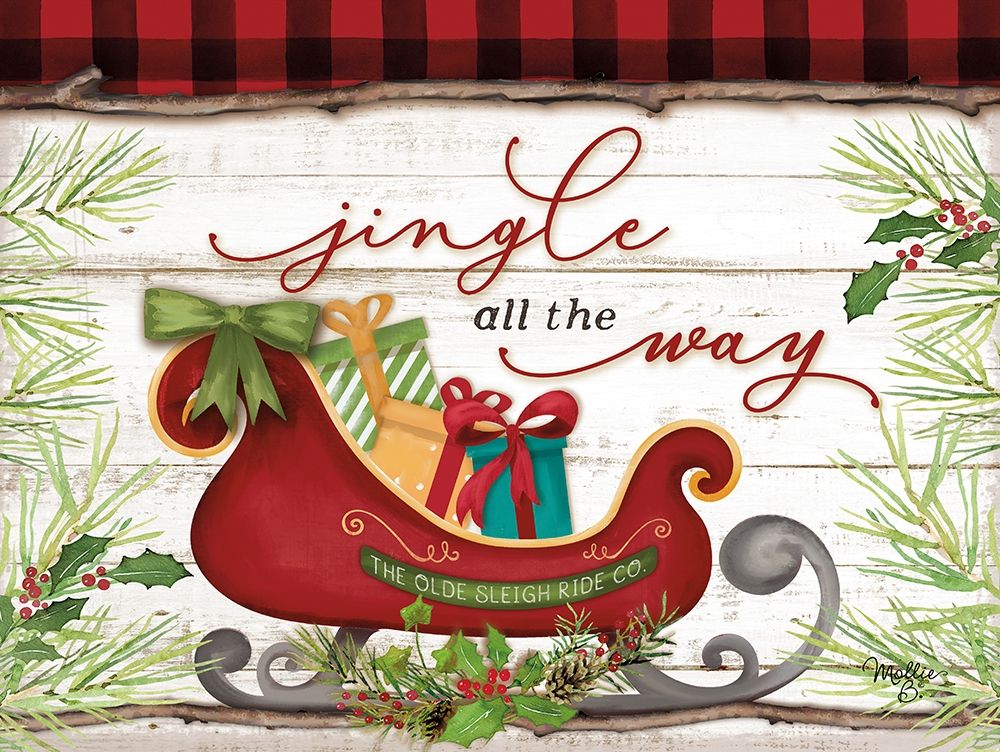 Jingle All the Way art print by Mollie B. for $57.95 CAD