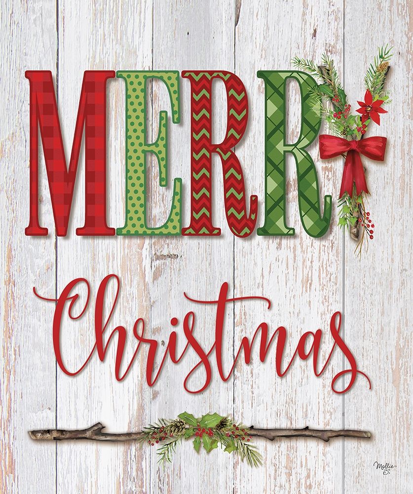 Merry Christmas art print by Mollie B. for $57.95 CAD