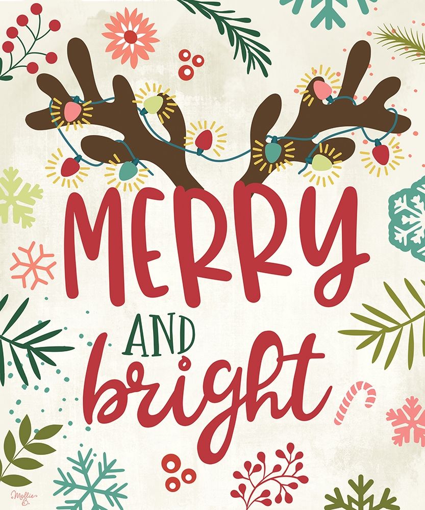Merry and Bright art print by Mollie B. for $57.95 CAD