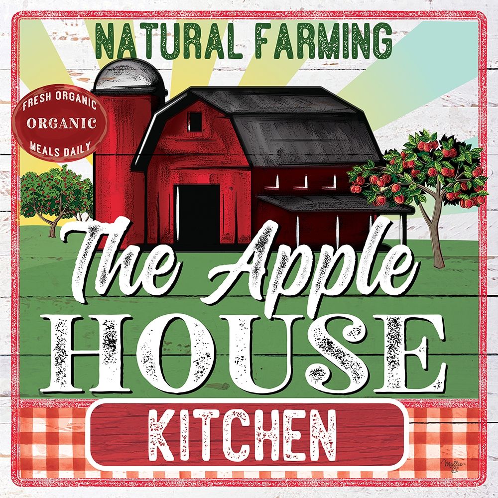 The Apple House Kitchen art print by Mollie B. for $57.95 CAD
