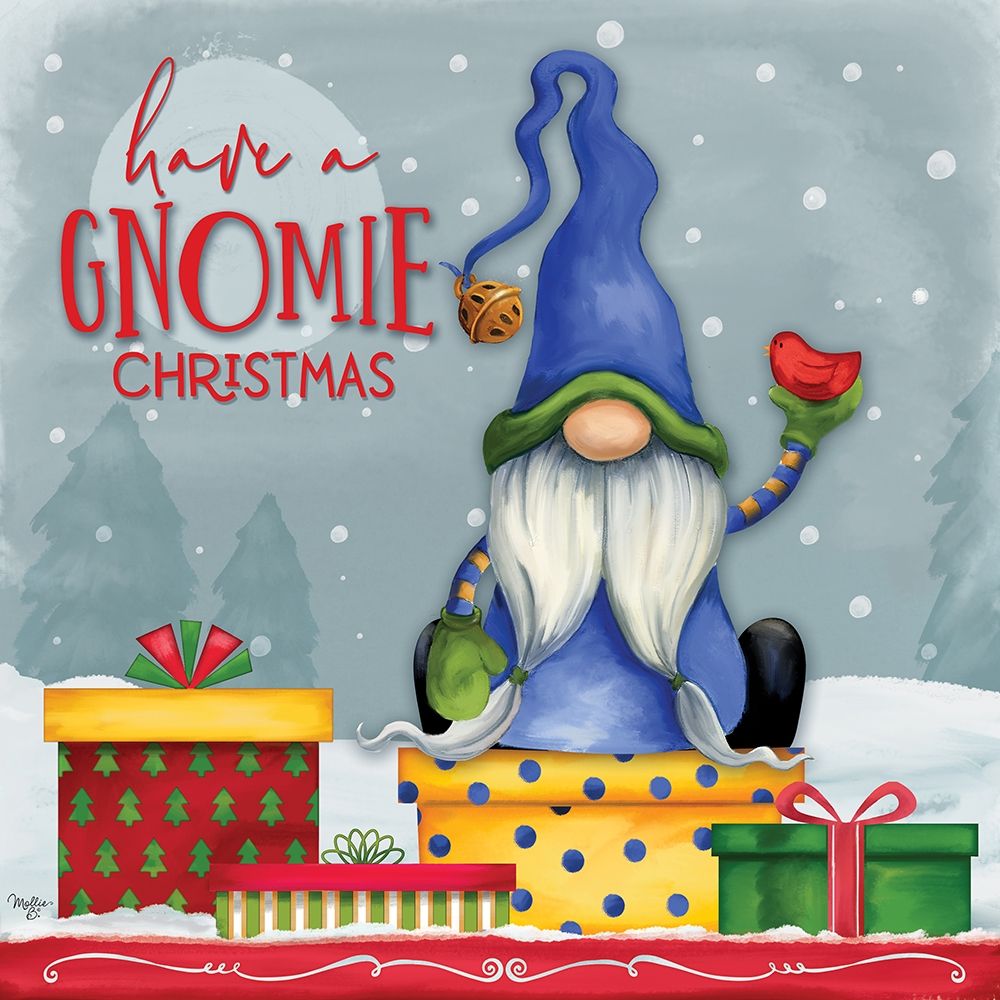 He Gnomes if Youve Been Bad art print by Mollie B. for $57.95 CAD